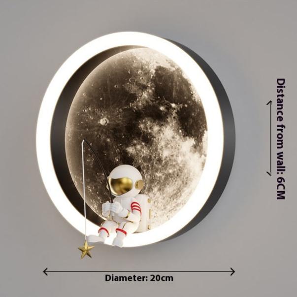 Floroux - Cool Astronaute Lune Applique pour chaque pièce
