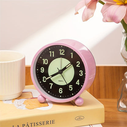 EleganceMetal Horloge – Réveil en Métal Élégant avec Lampe de Nuit