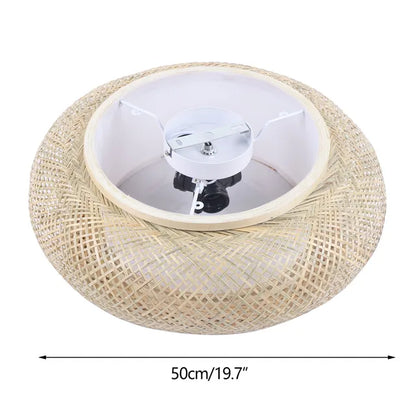 Floroux - Lampe de plafond encastrable en bambou