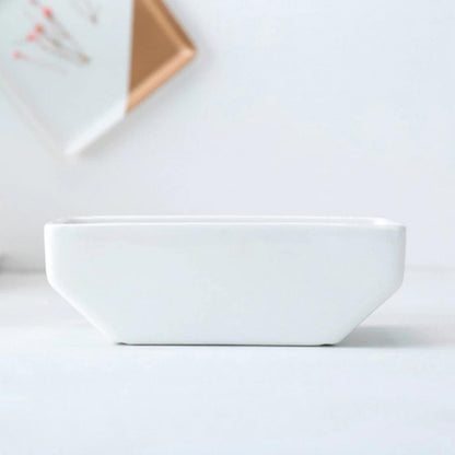 Floroux Ceramic Flower Pot with Metal Frame | Octagonal Design