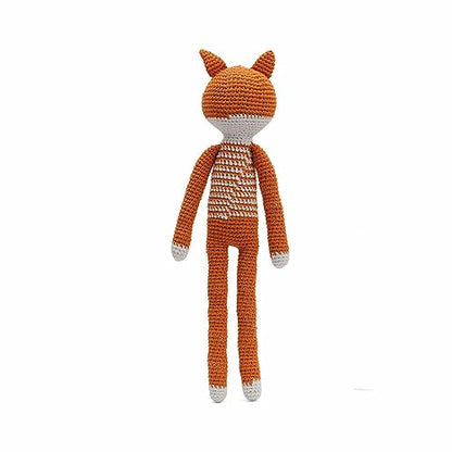 Floroux - Jouet câlin en crochet à la main en forme de renard pour enfants