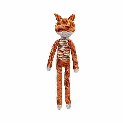 Floroux - Jouet câlin en crochet à la main en forme de renard pour enfants