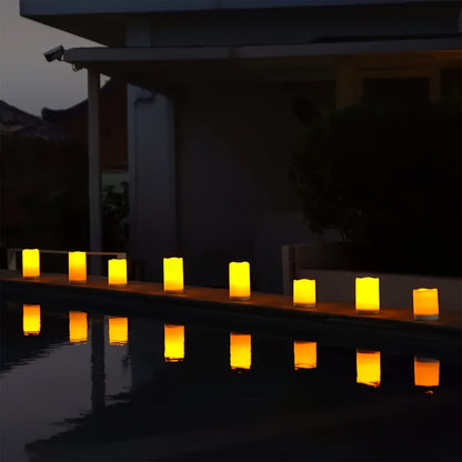 FlameFree - Ensemble de bougies LED étanches avec télécommande