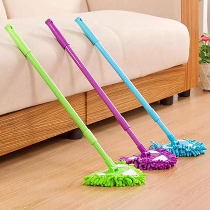 Mop de nettoyage triangulaire réglable rotatif 180