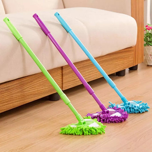 Mop de nettoyage triangulaire réglable rotatif 180