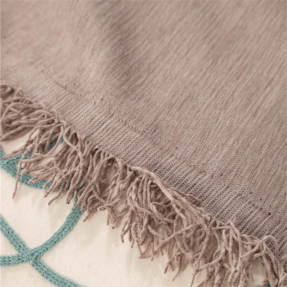 Couverture de canapé / canapé léger en chenille de couleur pure