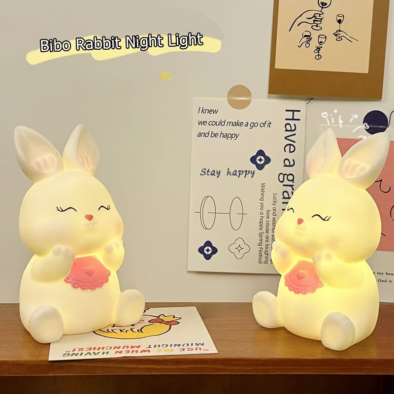 CuteRabbit - Charmante lampe de table LED pour chambre à coucher