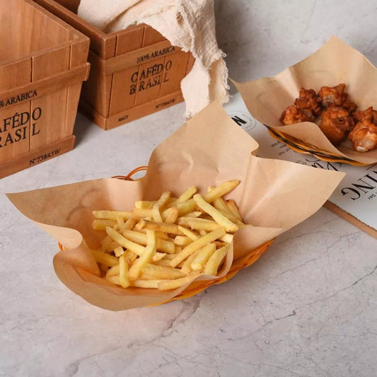 Douille en papier kraft naturel pour aliments