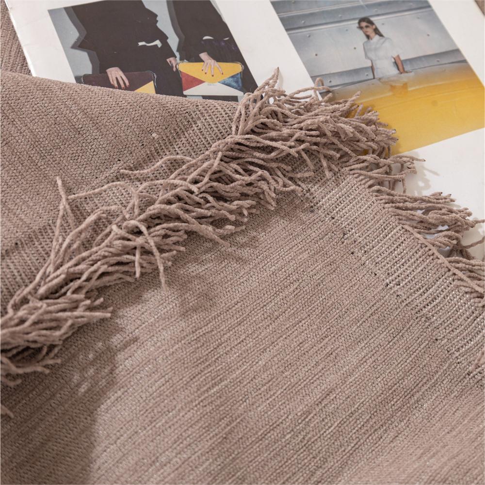 Couverture de canapé / canapé léger en chenille de couleur pure