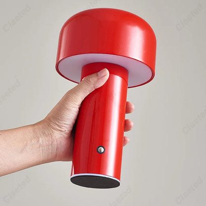 Lampe de table champignon designer italien - Lampe de nuit portable sans fil à toucher