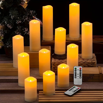 FlameFree - Ensemble de bougies LED étanches avec télécommande