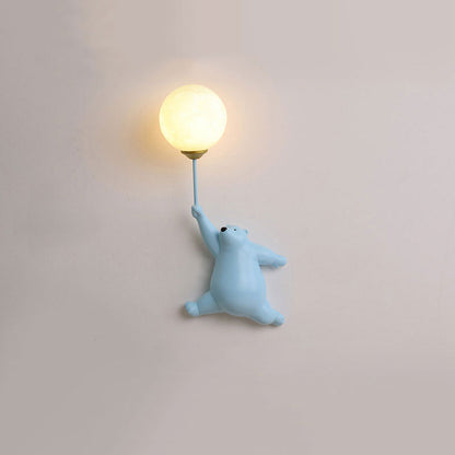 Floroux – Applique LED en résine et acrylique pour chambre d'enfants