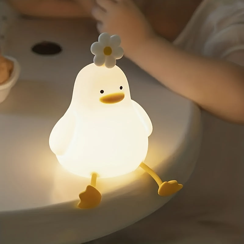 BloomDuck – Lampe de nuit en silicone dimmable avec fonction pliable
