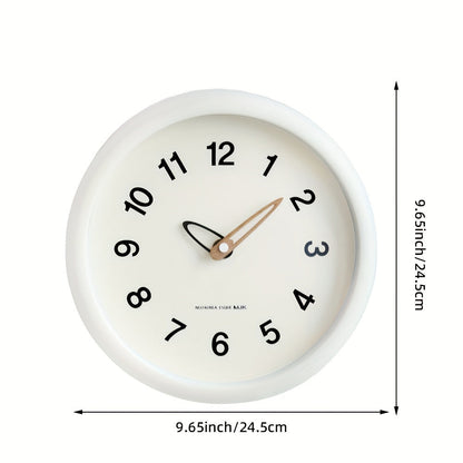 SilenceTime Horloge – Élégante Horloge Murale de 10 Pouces pour la Maison