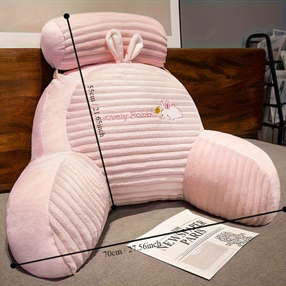 Coussin de bord de lit en peluche avec soutien lombaire - Soutien lombaire doux pour lit et canapé, quatre saisons