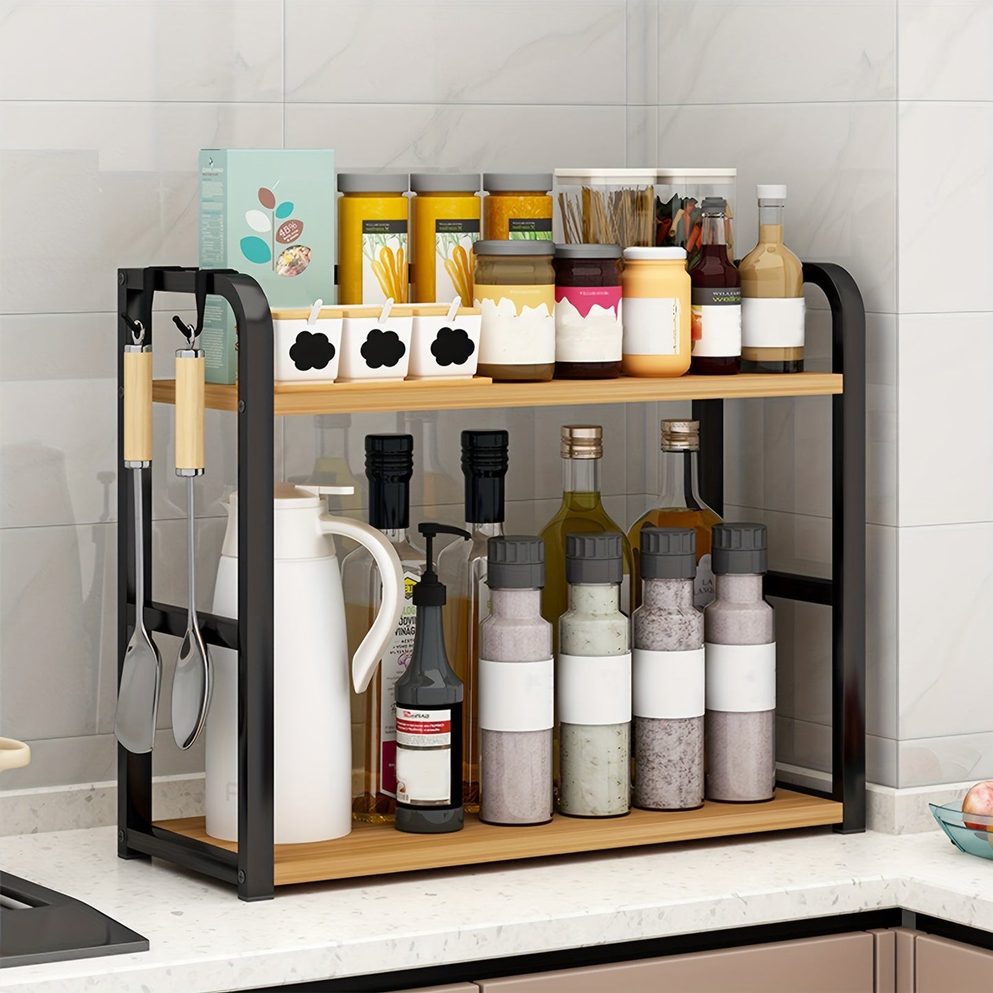 Étagère de cuisine – Spicify – acier inoxydable – organisateur de comptoir