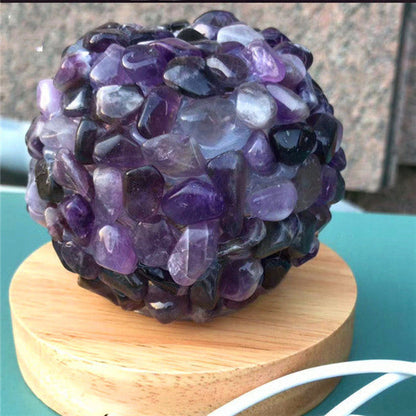 Lampe de table en cristal de quartz