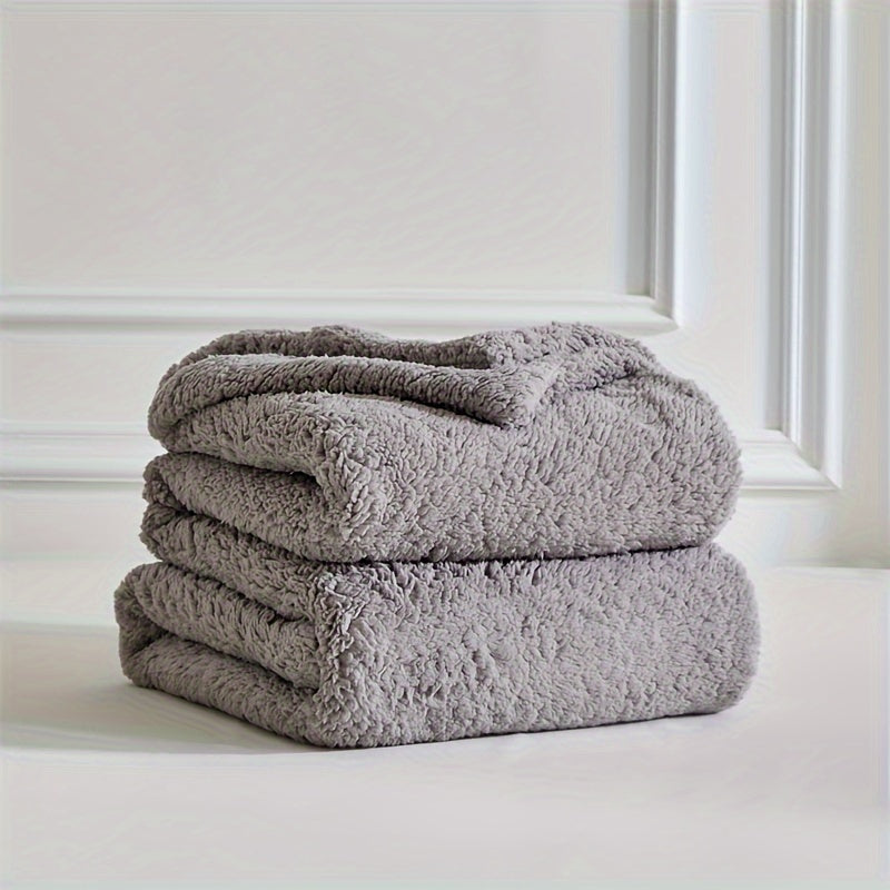 CozyWrap – Luxe Sherpa Fleece Couverture pour les Jours d'Hiver