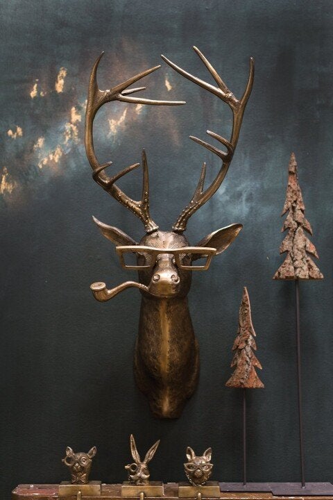 Animal Head Wall Decoration Floroux | Handmade | Unique Home Decor | Nature-Inspired Appearance
