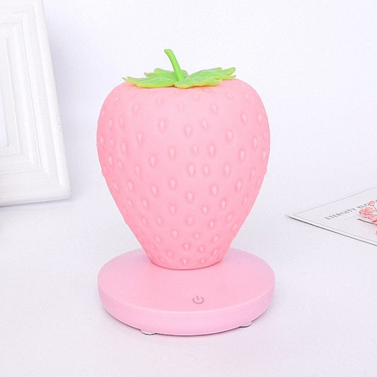 Lampe de table fraise veilleuse