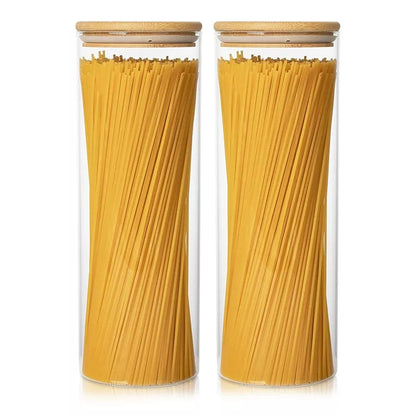Bocal de rangement en verre