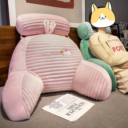 Coussin de bord de lit en peluche avec soutien lombaire - Soutien lombaire doux pour lit et canapé, quatre saisons