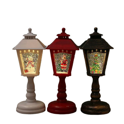 Lampes de table de nuit de Noël illuminées - Décorations Père Noël, Bonhomme de neige et Arbre