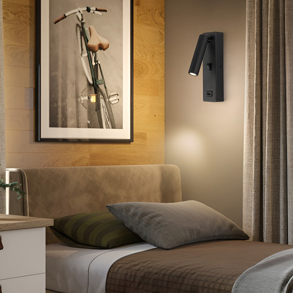 ArtiLicht Lampe Murale Luxe avec LED Réglable et Port de Chargement USB