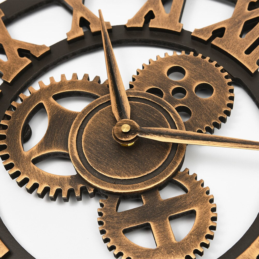 Horloge murale dorée luxueuse Floroux