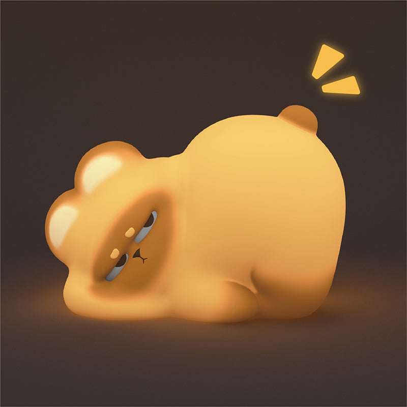 Chargeur sans fil en silicone toast squishy avec lumière nocturne LED - Cadeau parfait pour les enfants et les filles