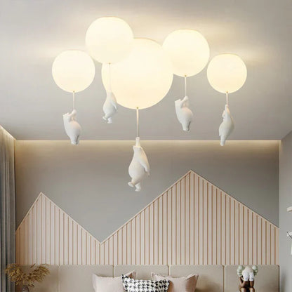 CloudBear – Lampe de plafond enfant ludique avec ballon