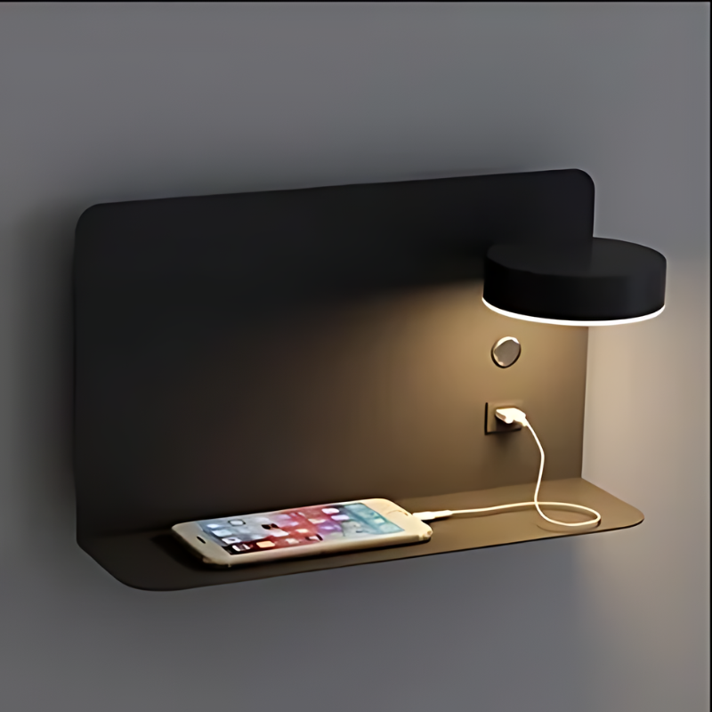 Floroux - Applique murale moderne avec fonction de charge USB et design élégant