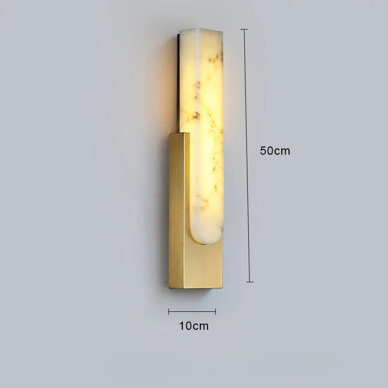 Floroux - Élégante applique LED au design marbré avec une lumière chaude