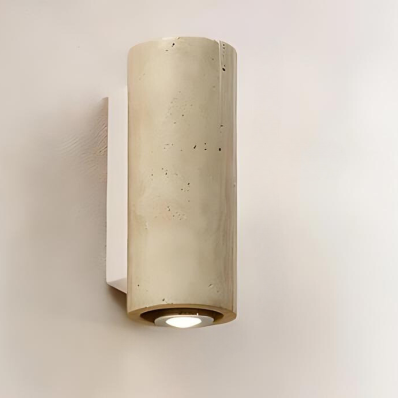 Floroux - Applique murale élégante en marbre travertin au design moderne