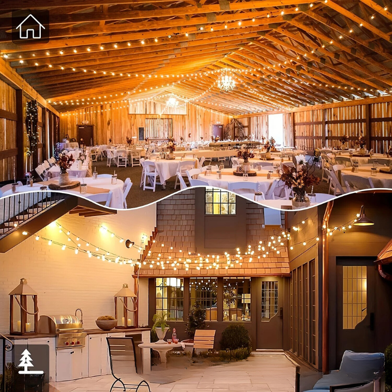 BrillanceVin G40 LED-Câble lampes - Élégante éclairage LED d'extérieur pour fêtes