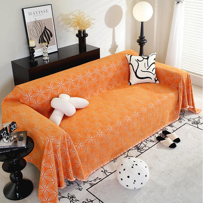 Couverture de canapé en chenille confortable