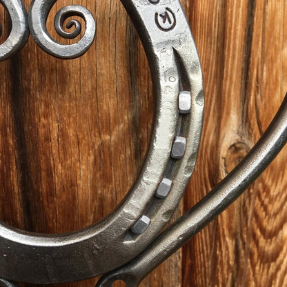 Carillon éolien – LuckLove – fers à cheval recyclés – pendentif fait main