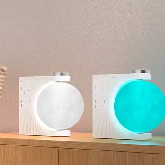 Floroux - Lampe de table Mond Horloge de table numérique pour une ambiance stylée