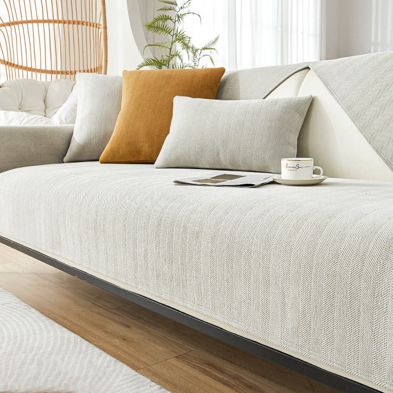 Coussin de canapé antidérapant Herringbone Housse de canapé