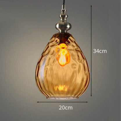 Floroux - Petit lustre en cristal en verre