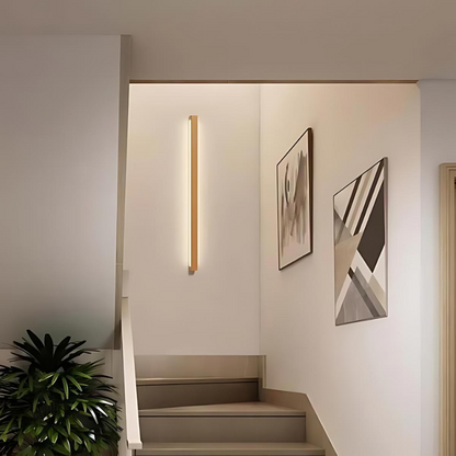Floroux - Lampe murale en bois dimmable élégante pour espaces de vie contemporains