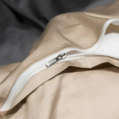 Ensemble de literie en coton satiné brodé - Luxora