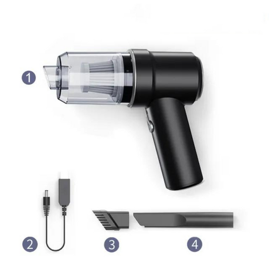 TurboClean | Aspirateur de voiture sans fil puissant 2-en-1