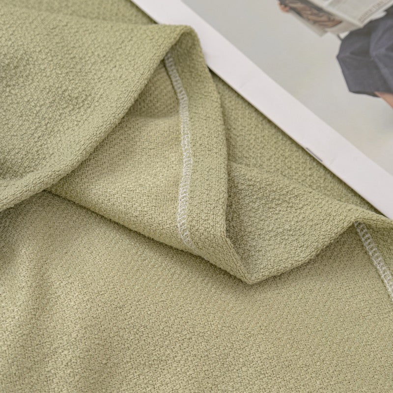 Couverture de sofa/canapé réversible en chenille doux léger