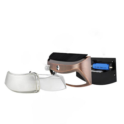 Floroux Lampe murale solaire | Design en forme de trapèze | Fonctionnement solaire | Éclairage extérieur LED