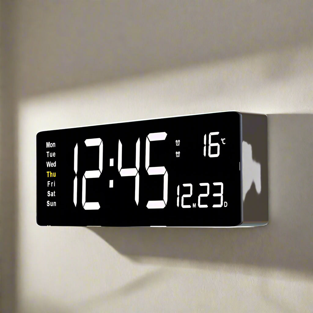 Horloge numérique en acrylique coloré - Apportez de la couleur à votre intérieur !