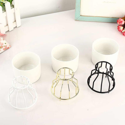 Fer-Ceramic Floroux Vase Design | Modern Grid Pattern | Elegant Decoration | For Living Room & Office