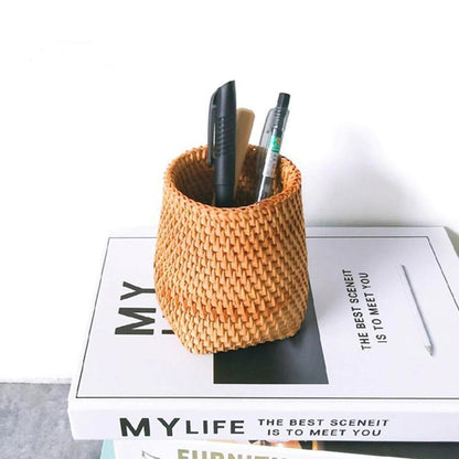 Handwoven storage basket Floroux | Rattan basket for the home | Decorative and functional storage