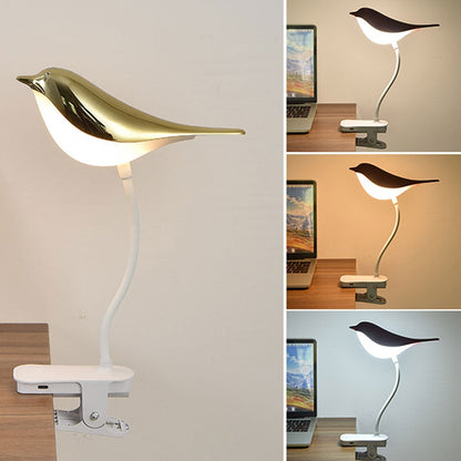 Floroux LED Table Lamp Nordic | USB Charge | Night Light with Bird Clip | Modern Design