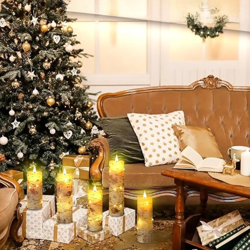 Floroux - Bougies LED sans fil avec effet de flamme réaliste